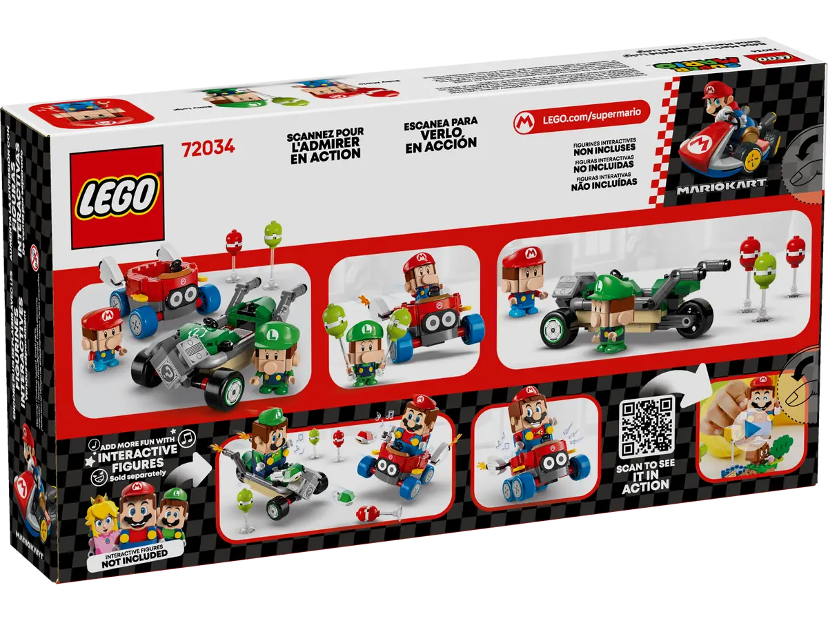 72034 LEGO Super Mario - Mario Kart™: Baby Mario vs Baby Luigi