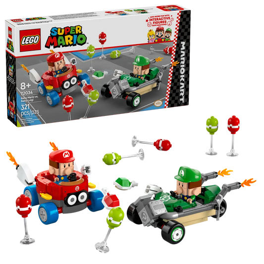 72034 LEGO Super Mario - Mario Kart™: Baby Mario vs Baby Luigi