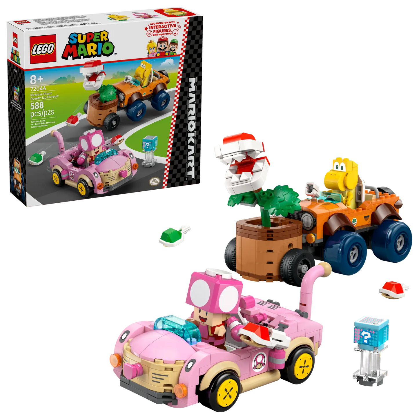 72044 LEGO Super Mario - Mario Kart™ – All'inseguimento della Pianta Piranha potenziata