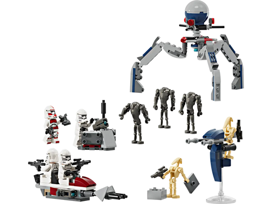 75372 LEGO Star Wars - Battle PACK Clone Trooper™ e Battle Droid™