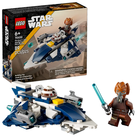 75400 LEGO Star Wars - Microfighter Jedi Starfighter di Plo Koon