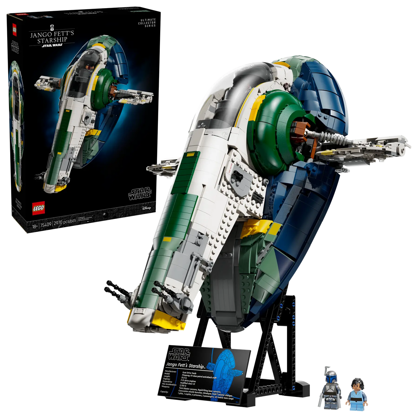 75409 ESCLUSIVA LEGO Star Wars - Astronave di classe Firespray di Jango Fett