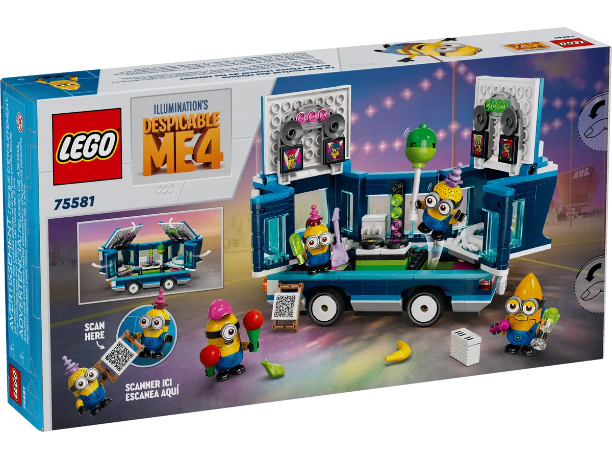 LEGO Minions 75581 - Il Party Bus musicale dei Minions