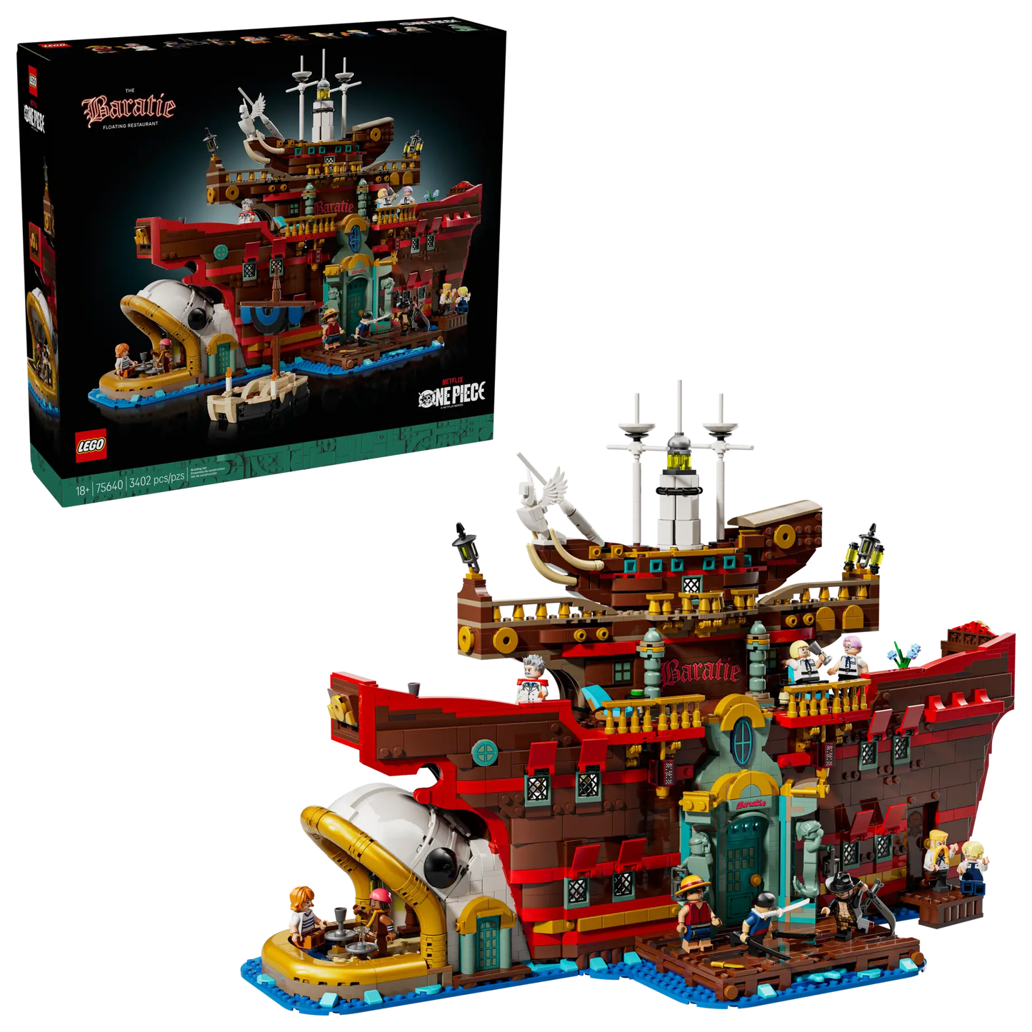 DISPONIBILE DA SETTEMBRE 2025 - 75640 LEGO One Piece - Baratie, il ristorante galleggiante