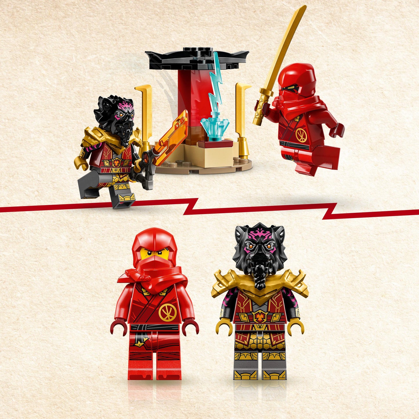 71789 LEGO Ninjago - Battaglia su auto e moto di Kai e Ras