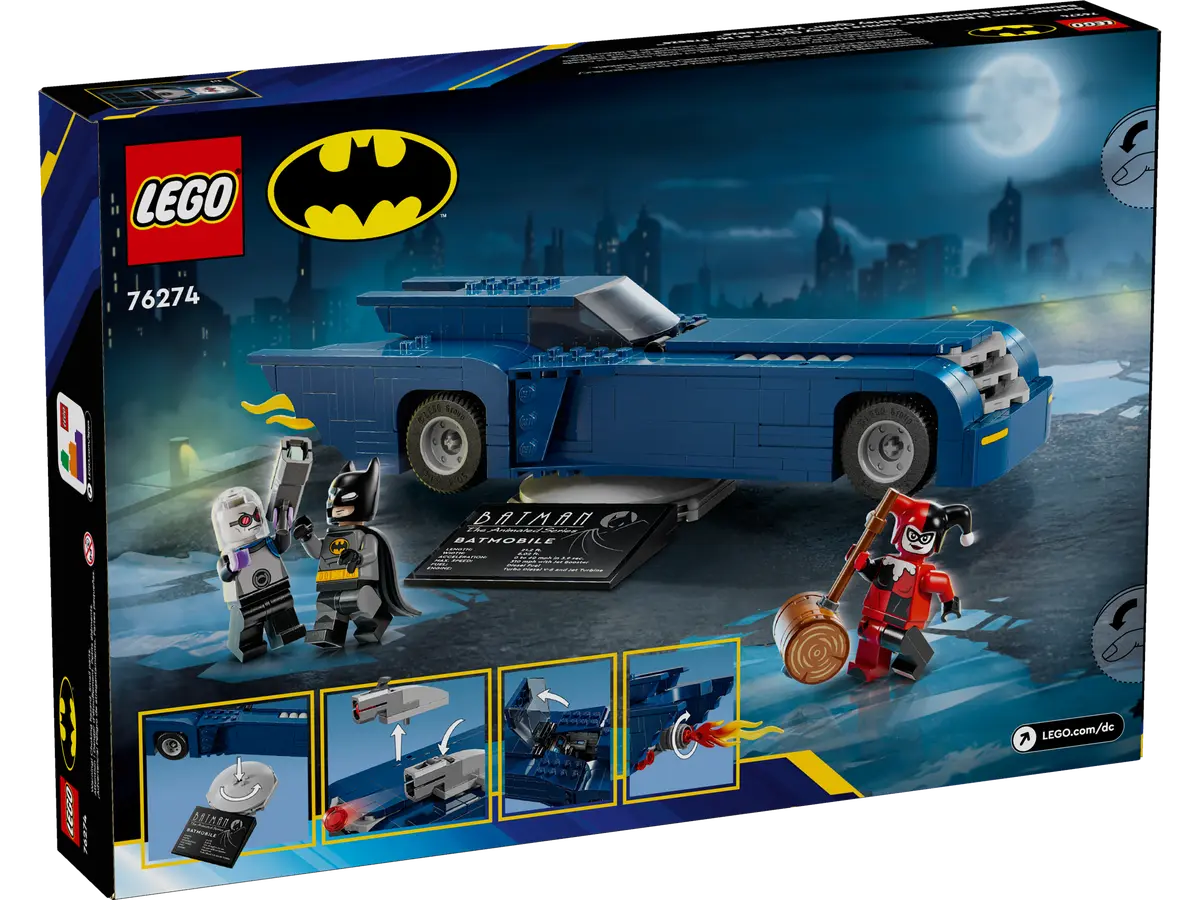 76274 LEGO DC Super Heroes - Batman con Batmobile vs. Harley Quinn e Mr. Freeze