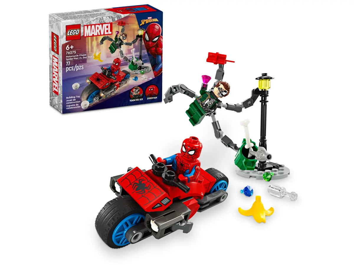 76275 LEGO Marvel Spiderman - Inseguimento sulla moto: Spider-Man vs. Doc Ock