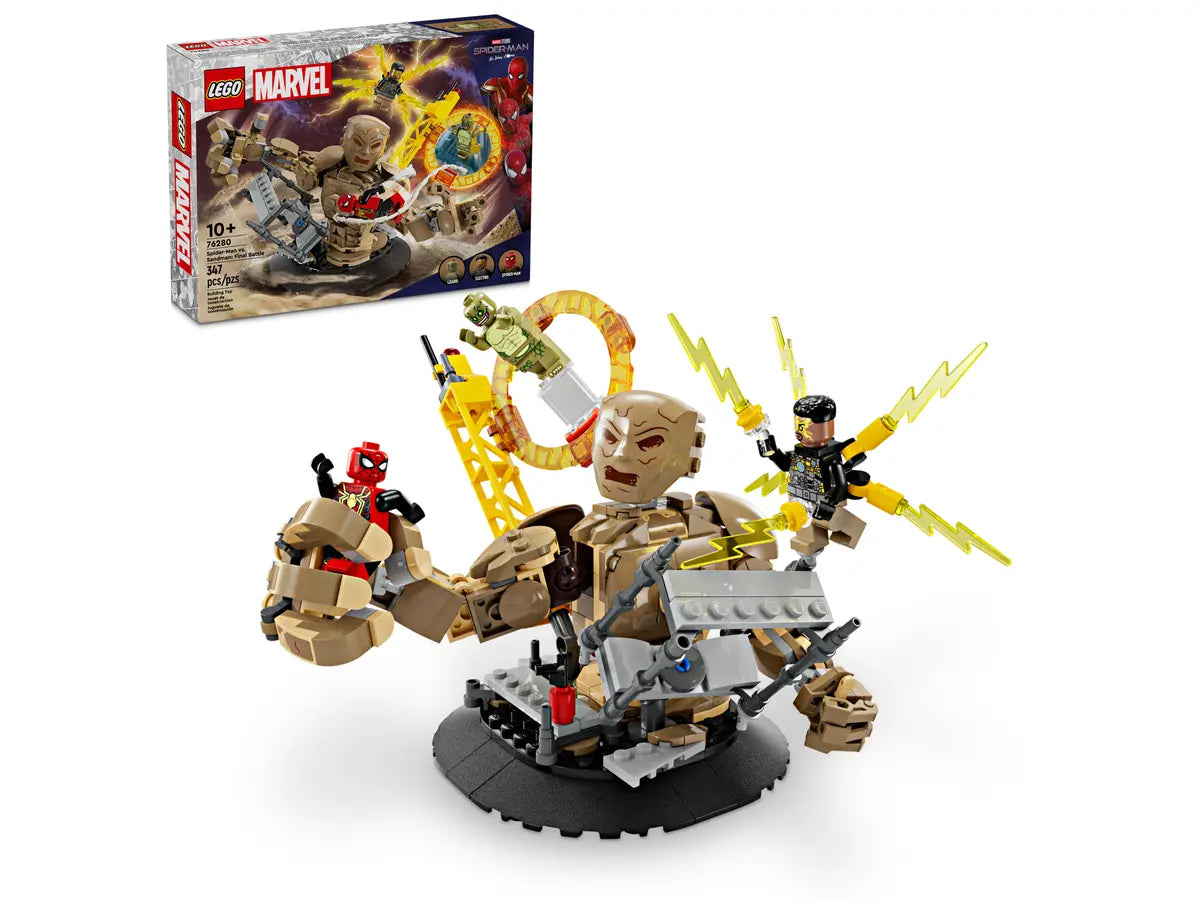 76280 LEGO Marvel Spiderman - Spider-Man vs. Uomo sabbia: Battaglia finale