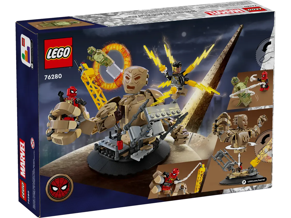 76280 LEGO Marvel Spiderman - Spider-Man vs. Uomo sabbia: Battaglia finale
