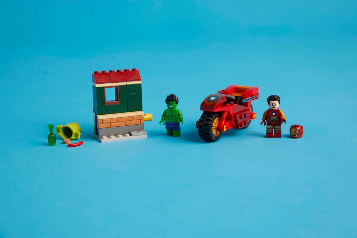76287 LEGO Marvel - Iron Man con moto e The Hulk