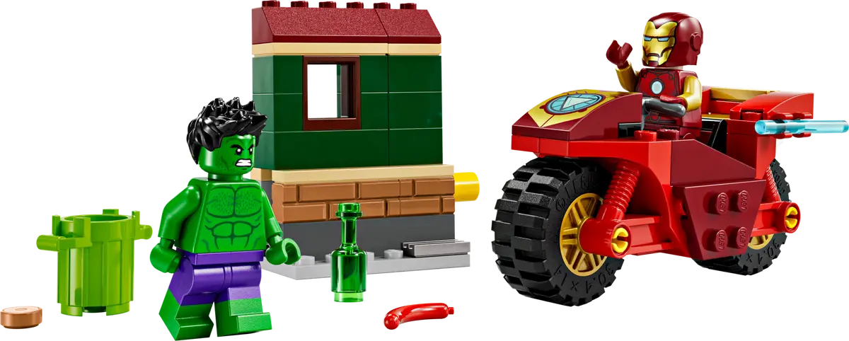 76287 LEGO Marvel - Iron Man con moto e The Hulk