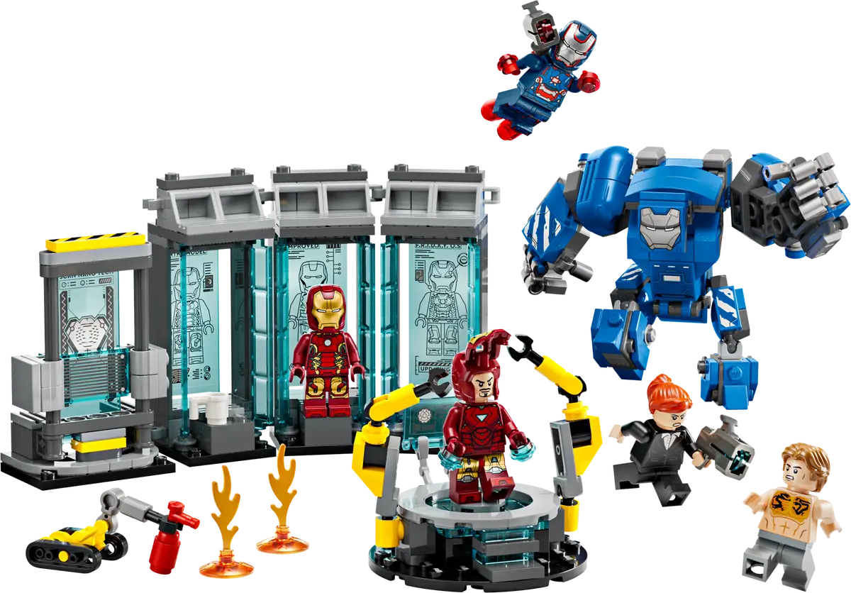 DISPONIBILE DA APRILE 2025 - 76315 LEGO Marvel - Laboratorio di Iron Man: Sala delle Armature
