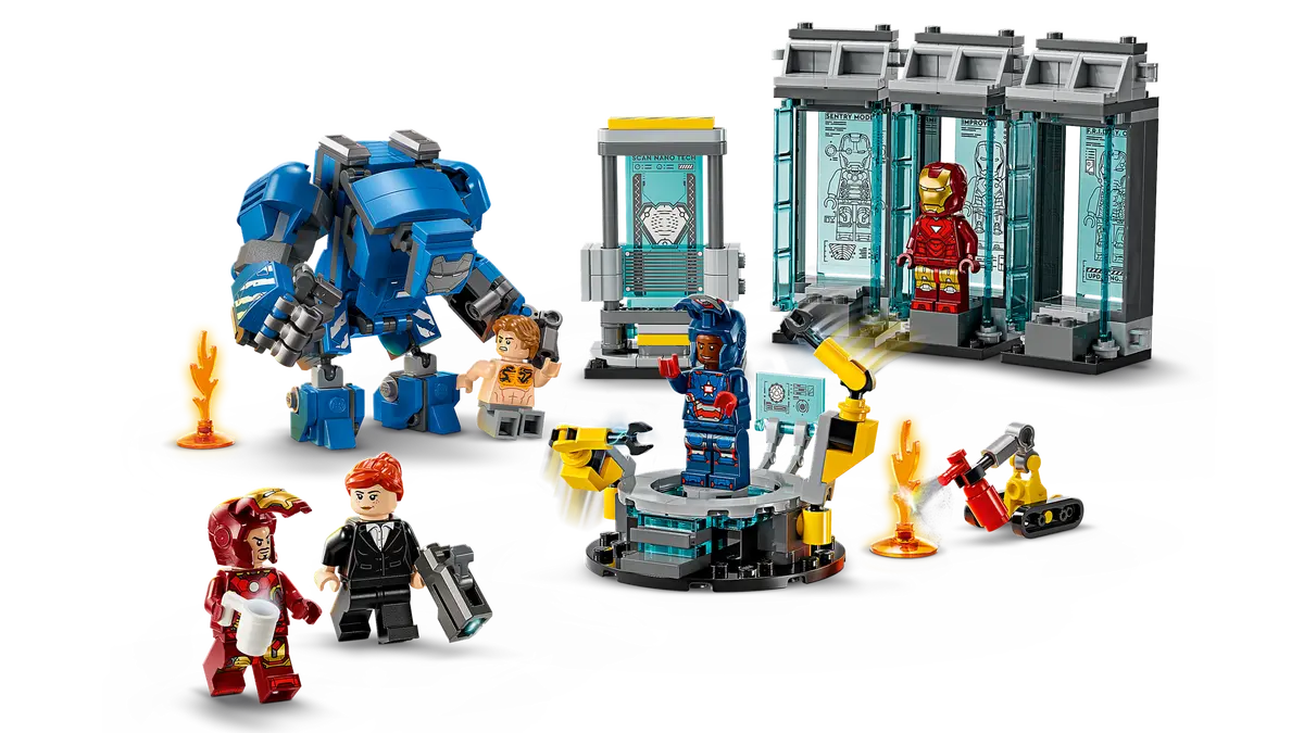 DISPONIBILE DA APRILE 2025 - 76315 LEGO Marvel - Laboratorio di Iron Man: Sala delle Armature