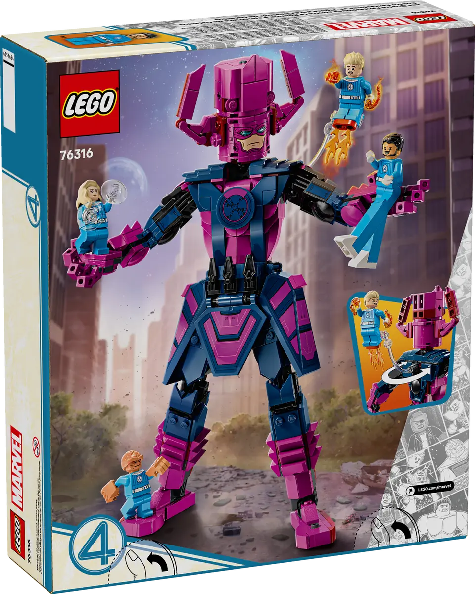 DISPONIBILE DA GIUGNO 2025 - 76316 LEGO Marvel - Fantastici Quattro contro personaggio costruibile di Galactus