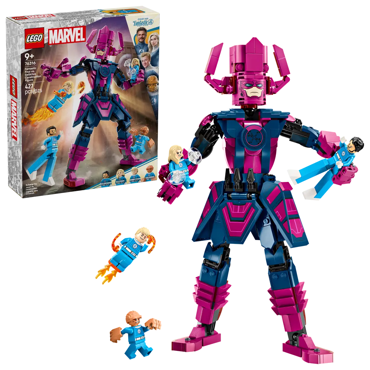 DISPONIBILE DA GIUGNO 2025 - 76316 LEGO Marvel - Fantastici Quattro contro personaggio costruibile di Galactus