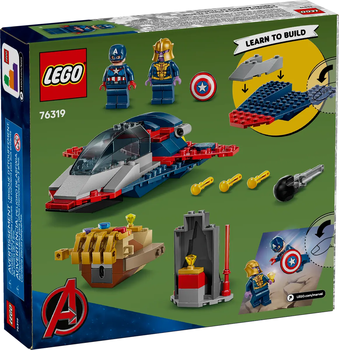 DISPONIBILE DA AGOSTO 2025 - 76319 LEGO Marvel - Captain America contro Thanos