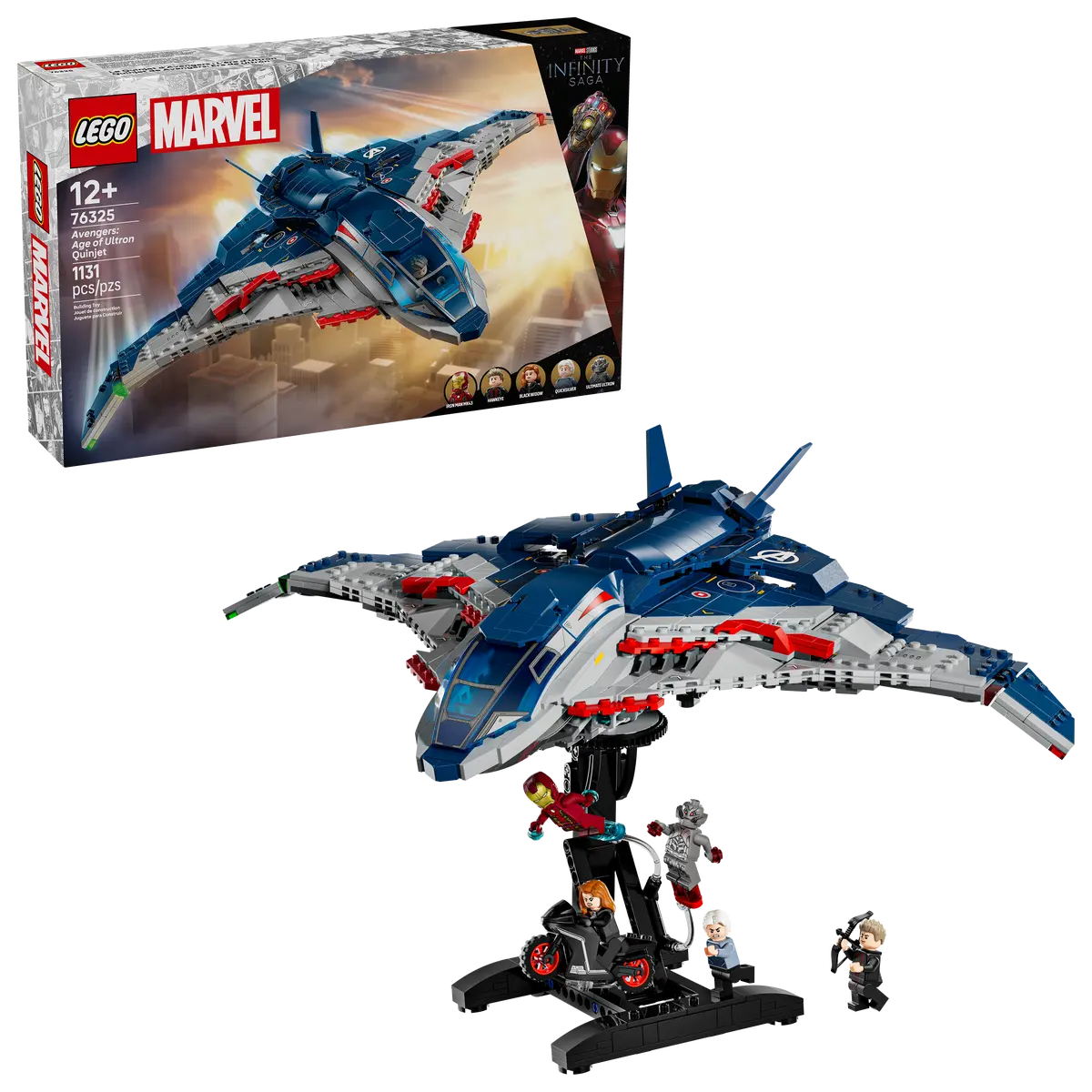 DISPONIBILE DA AGOSTO 2025 - 76325 LEGO Marvel - Quinjet Avengers: Age of Ultron