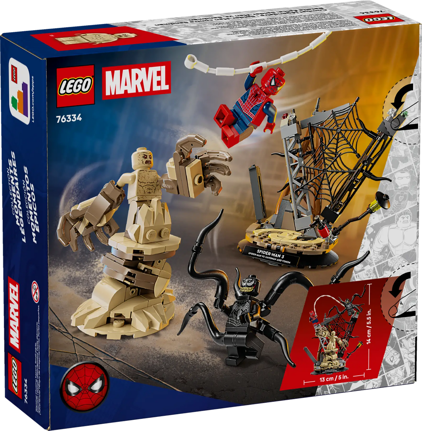 DISPONIBILE DA GENNAIO 2026 - 76334 LEGO Marvel - Battaglia epica: Spider-Man vs. Sandman