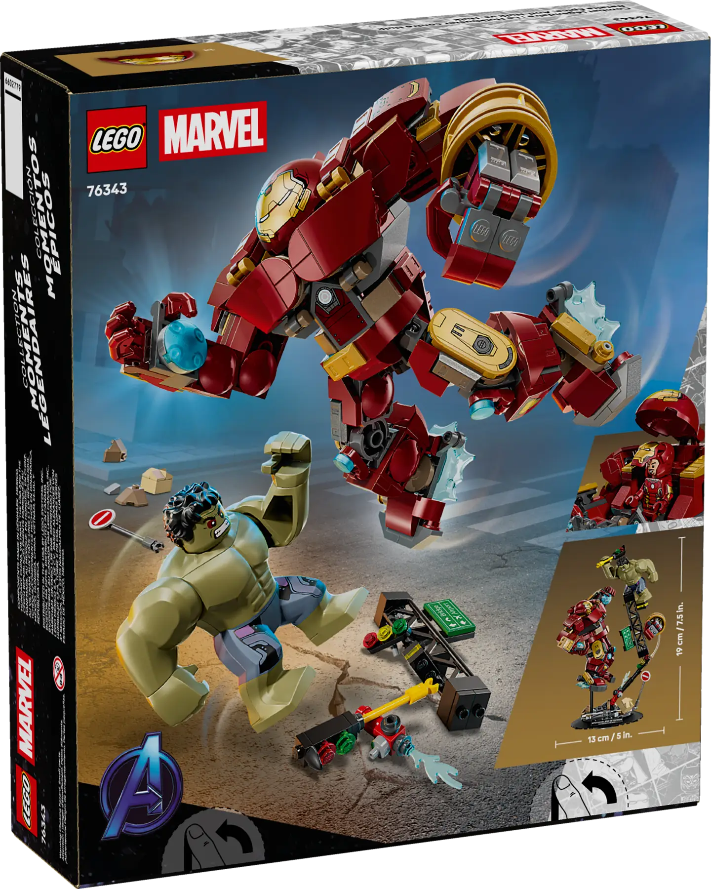 DISPONIBILE DA GENNAIO 2026 - 76343 LEGO Marvel - Battaglia epica: Hulkbuster vs. The Hulk