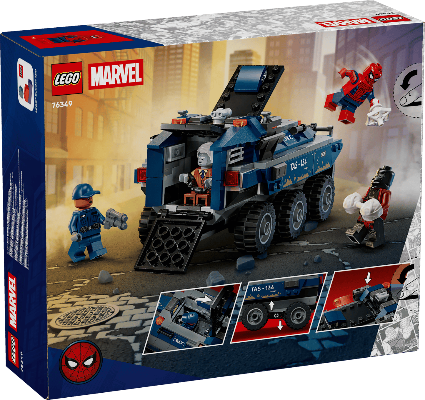 DISPOINIBILE DA GIUGNO 2026 - 76349 LEGO Marvel - Spider-Man: Inseguimento del trasportatore di detenut
