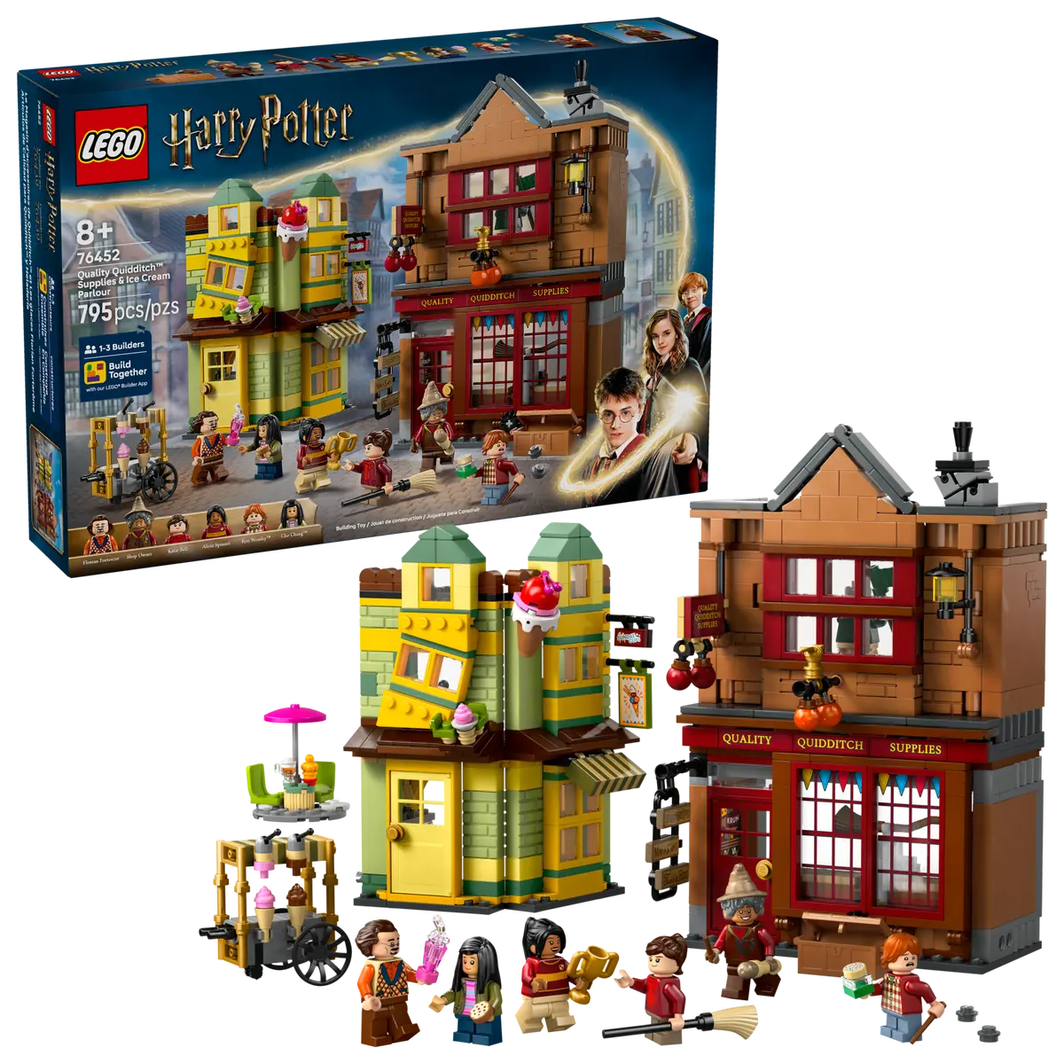 76452 LEGO Harry Potter - Accessori di Prima Qualità per il Quidditch e Gelateria