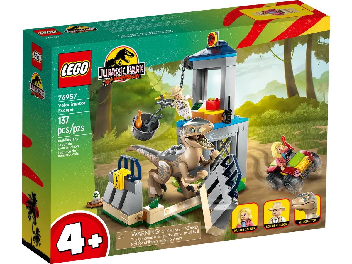 76957 LEGO Jurassic World - La fuga del Velociraptor