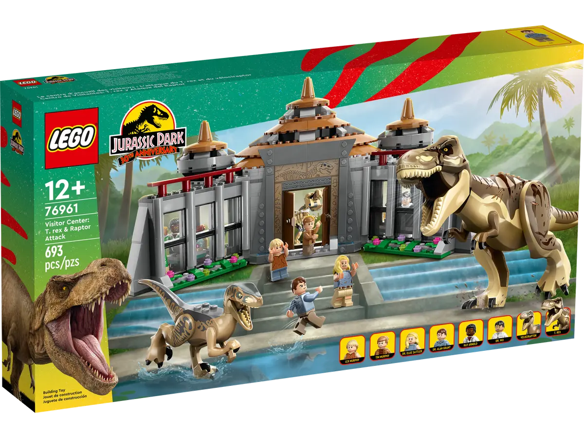 76961 LEGO Jurassic World Centro visitatori: l'attacco del T