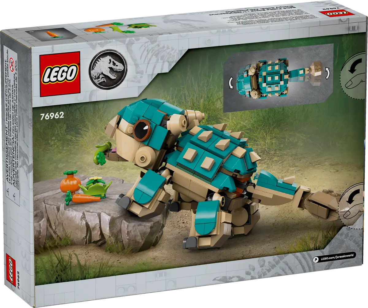 76962 LEGO Jurassic World -Baby Bumpy: anchilosauro