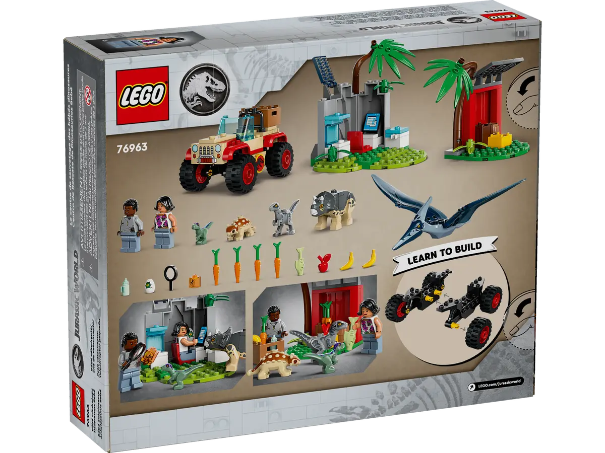 76963 LEGO Jurassic World - Centro di soccorso dei baby dinosauri