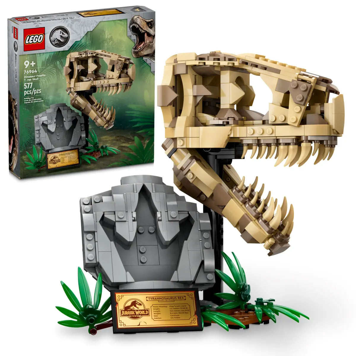76964 LEGO Jurassic World - Fossili di dinosauro: Teschio di T.rex