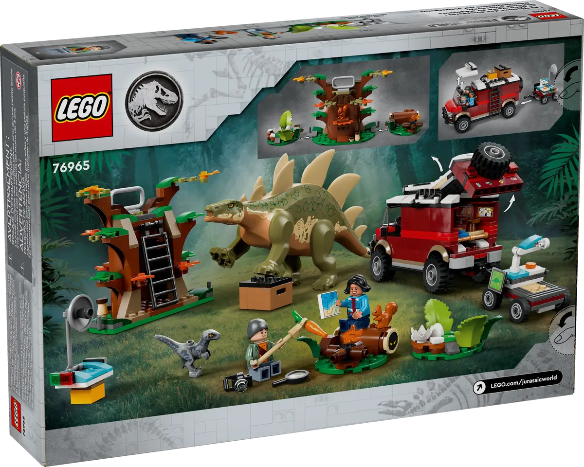76965 LEGO Jurassic World - Missione dinosauro: scoperta dello stegosauro