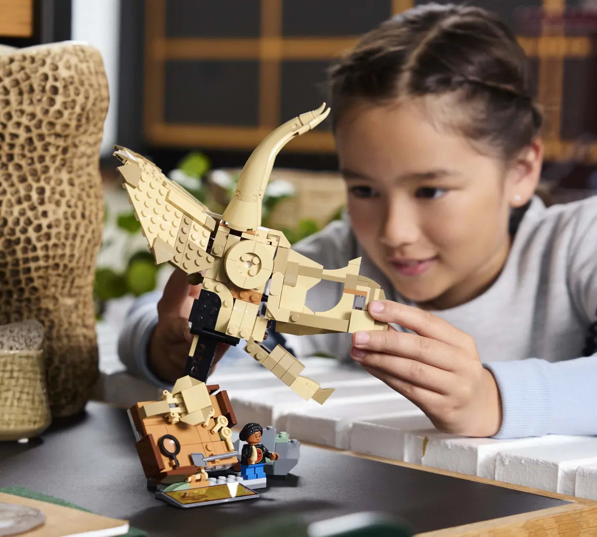 76969 LEGO Jurassic World - Fossili di dinosauro: teschio di Triceratopo