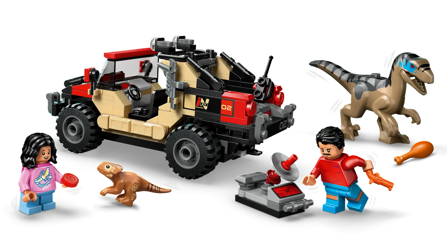 76972 LEGO Jurassic World - Fuga dal Raptor sul fuoristrada