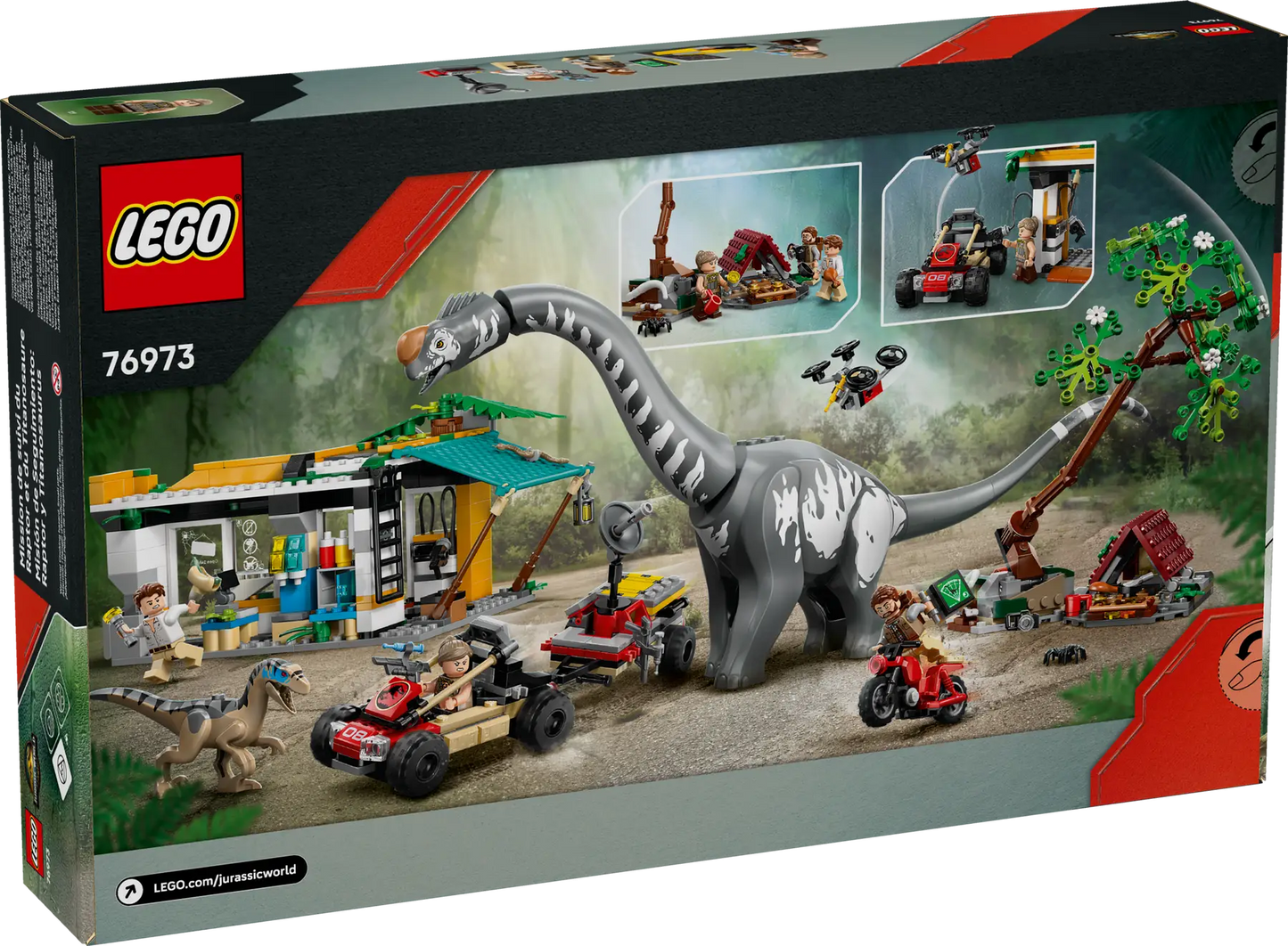 76973 LEGO Jurassic World - Alla ricerca del Raptor e del Titanosauro