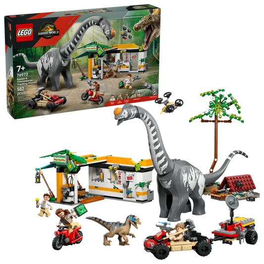 76973 LEGO Jurassic World - Alla ricerca del Raptor e del Titanosauro