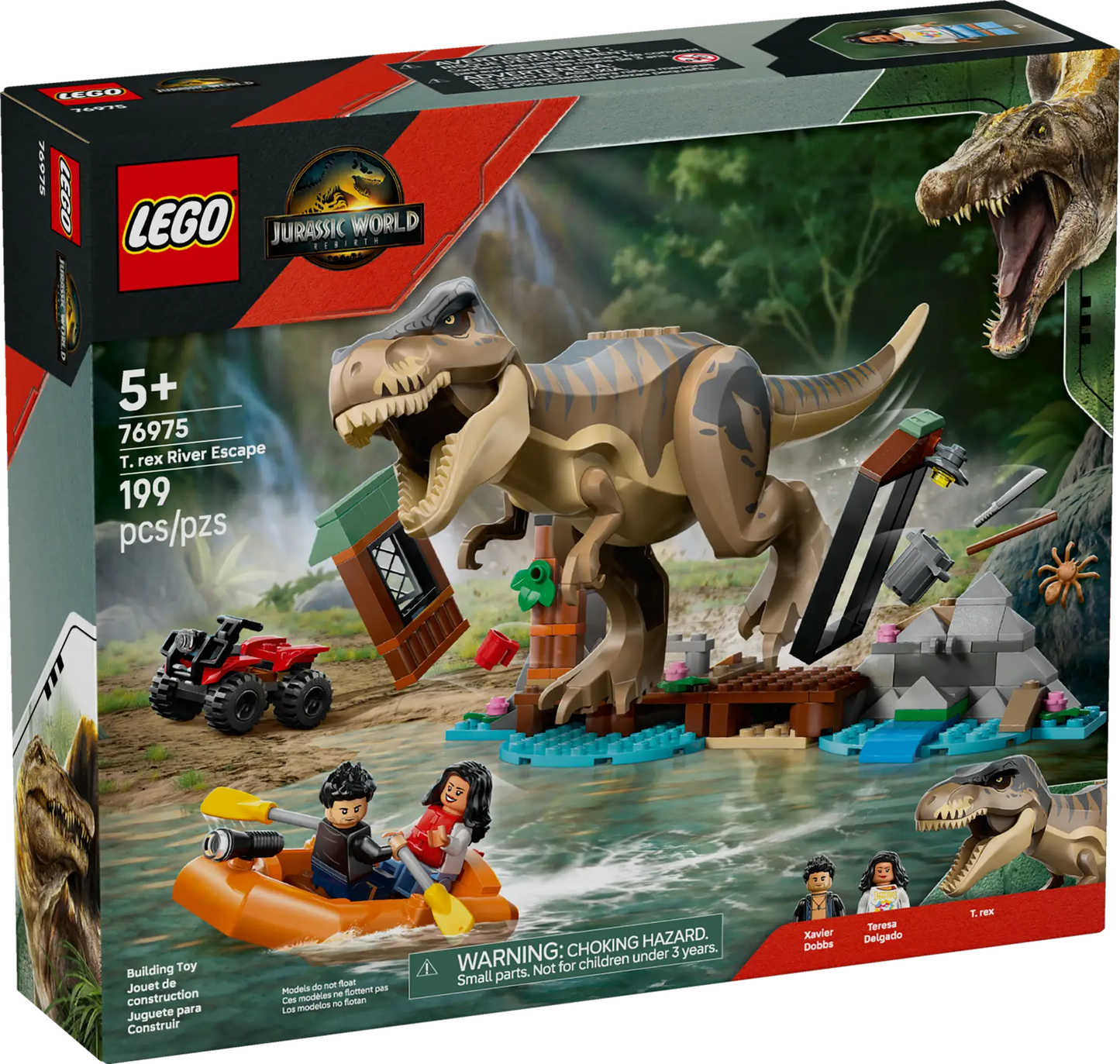 DISPONIBILE DA LUGLIO 2025 - 76975 LEGO Jurassic World - Fuga sul fiume dal T. rex