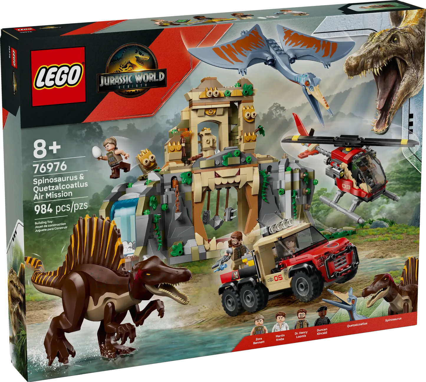76976 LEGO Jurassic World - Missione aerea con Spinosauro e Quetzalcoatlus