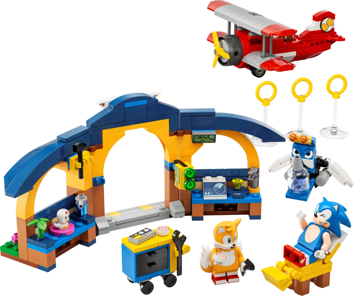76991 LEGO Sonic the Hedgehog™ – Tails's Workshop e Aereo Tornado