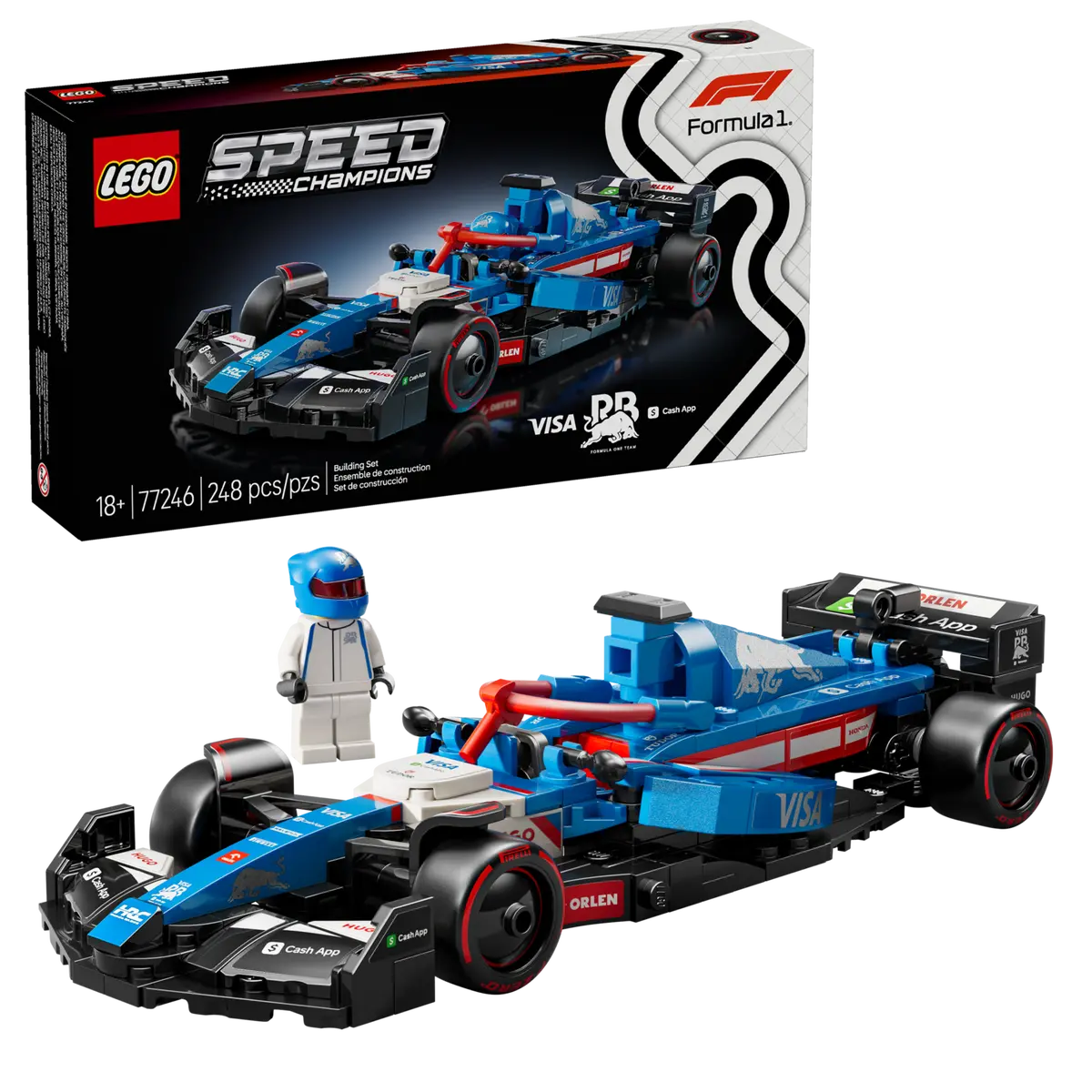 77246 LEGO Speed Champions - Auto da corsa F1® Visa Cash App RB VCARB 01