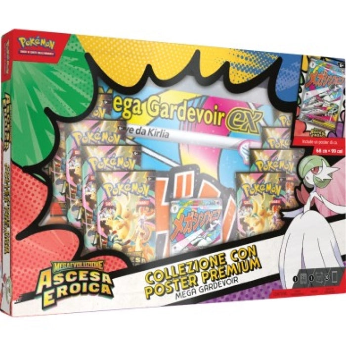 Collezione Pokemon con Poster Premium - Ascesa Eroica - Mega Gardevoir - Italiano