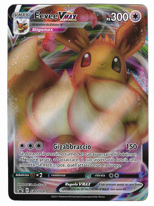 Carta Pokemon - Destino Splendente - SWSH087 - EEVEE V MAX - Italiano