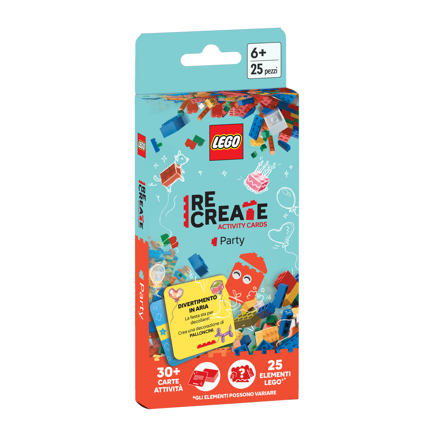 LEGO ReCreate Activity Cards - PARTY -Italiano