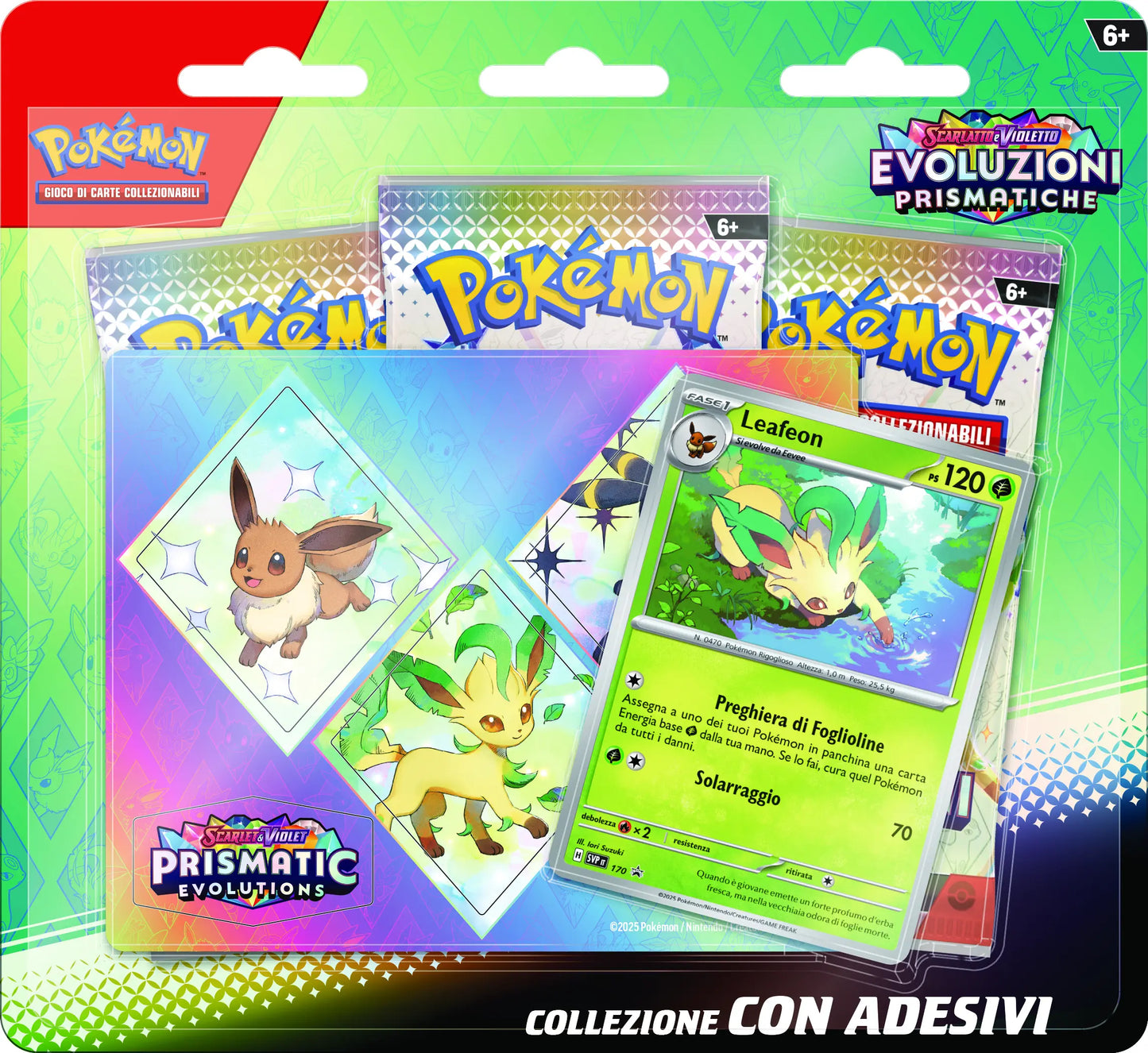 Collezione Pokemon - Collezione con Adesivo - Evoluzioni Prismatiche - Italiano