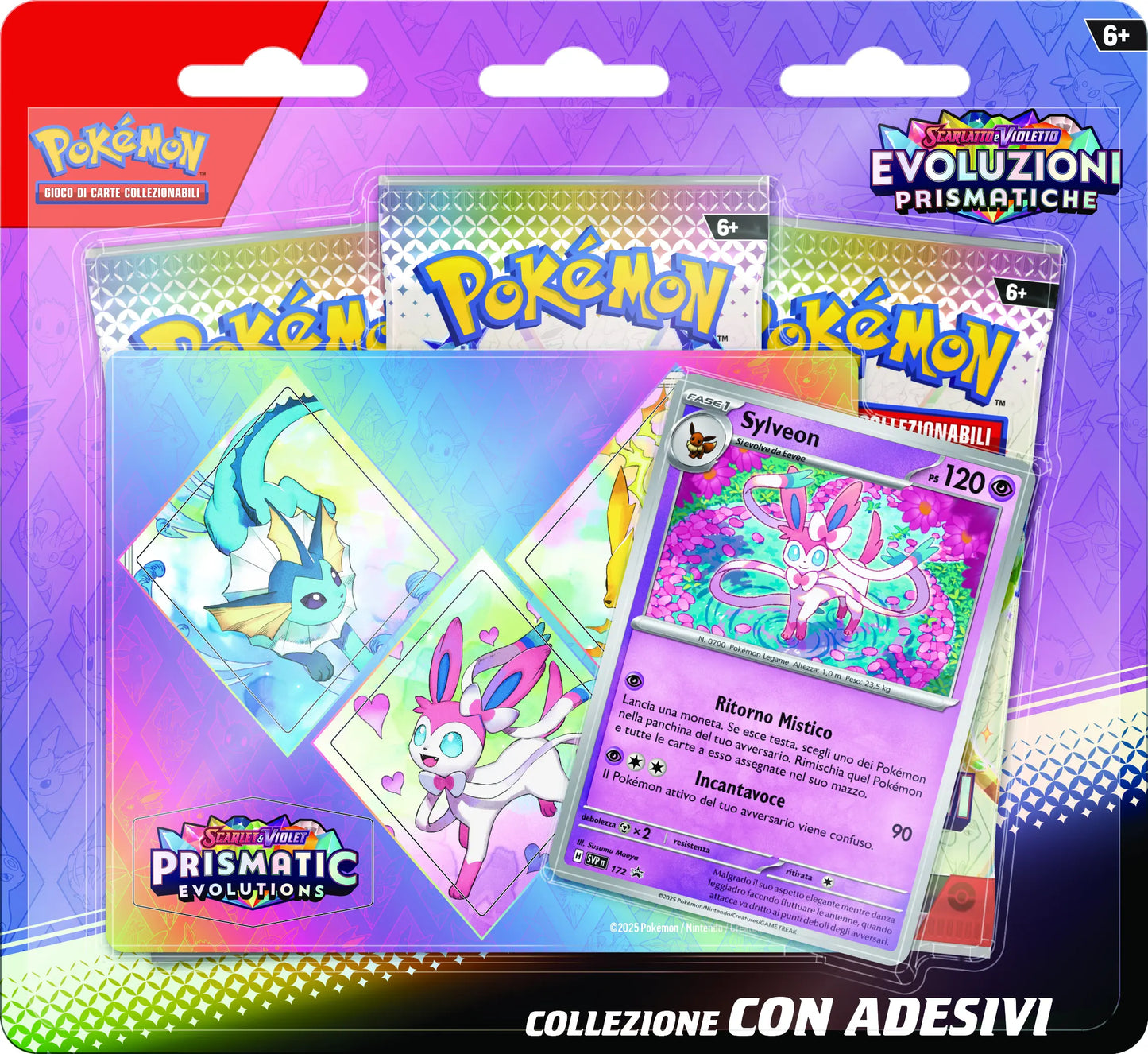 Collezione Pokemon - Collezione con Adesivo - Evoluzioni Prismatiche - Italiano