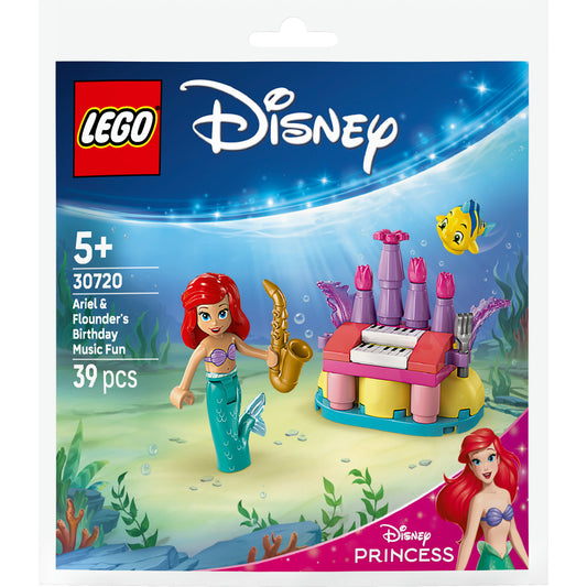 DISPONIBILE DA GENNAIO 2026 - 30720 LEGO Polybag Disney - Divertimento musicale per il compleanno di Ariel e Flounder