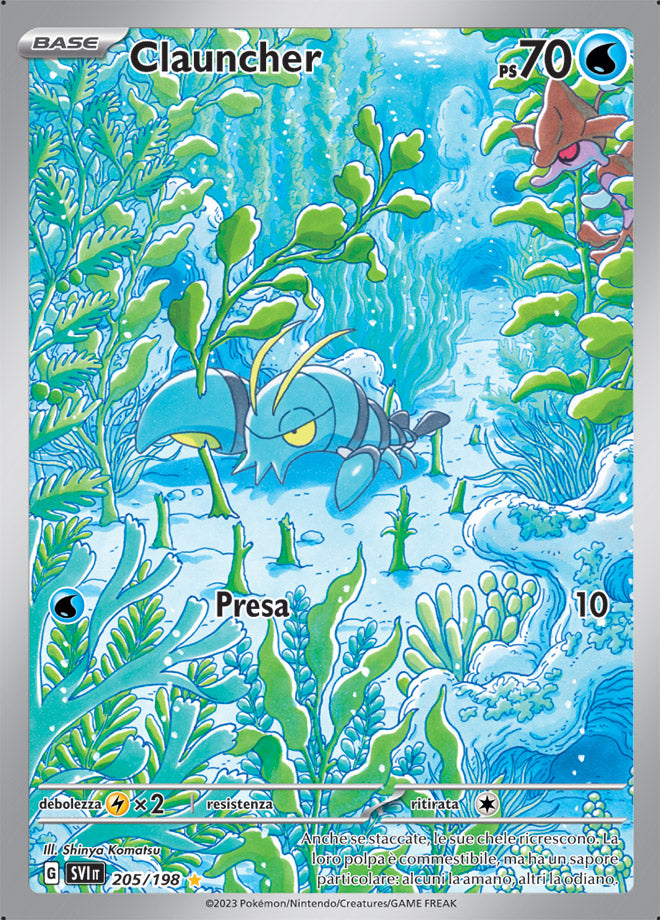 Carta Pokemon - Scarlatto e Violetto - 205/198 - CLAUNCHER - Italiano