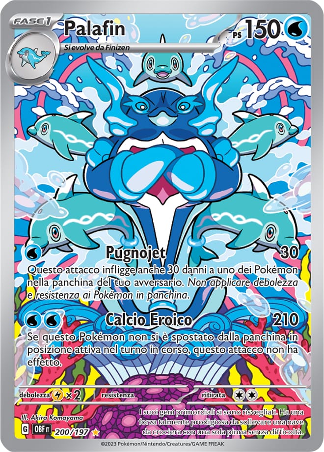 Carta Pokemon - Ossidiana Infuocata - 200/197 - PLAFIN - Italiano