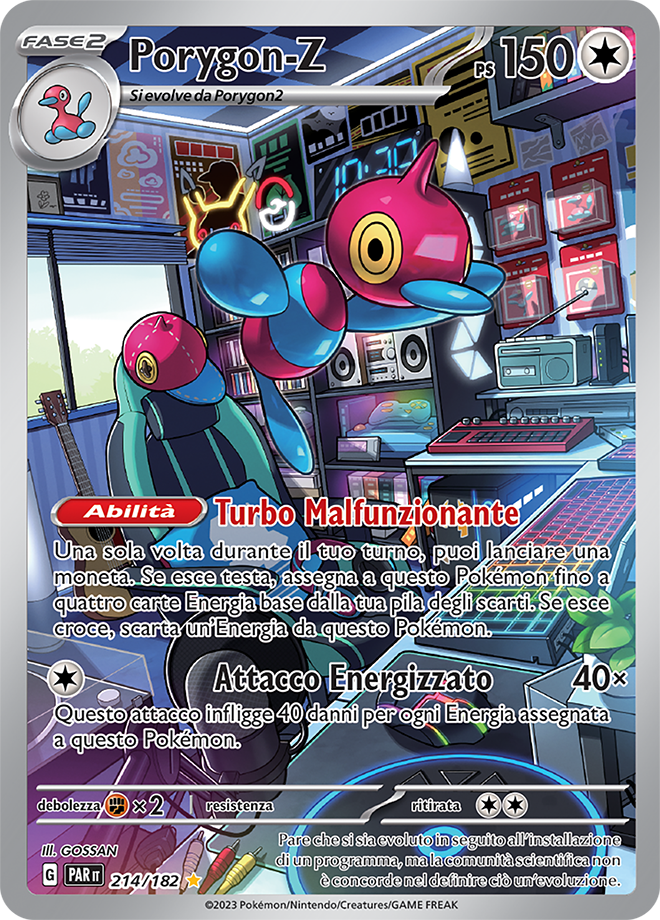 Carta Pokemon - Paradosso Temporale - 214/182 - PORYGON-Z - Italiano