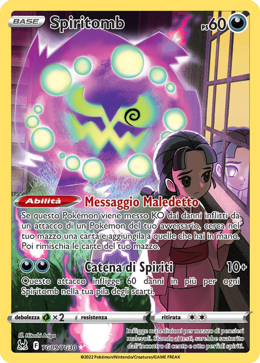 Carta Pokemon - Origini Perdute - TG09/TG30 - SPIRITOMB - Italiano