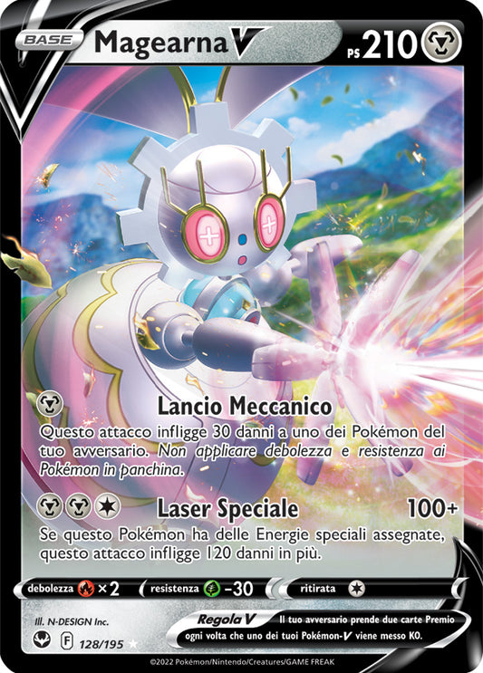 Carta Pokemon - Tempesta Argentata - 128/195 - MAGEARNA V - Italiano